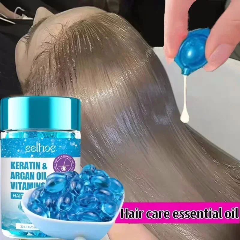 Hair Vitamin Capsule Keratin Oil Hair Care Products