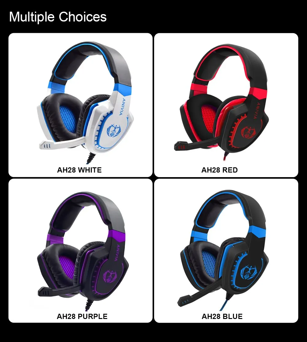 Gaming Headset Noise Isolating Over Ear Headphones with Mic