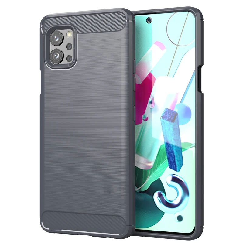 Luxurious Matte Silicone Phone Case - Soft Shockproof Carbon Fiber Protector