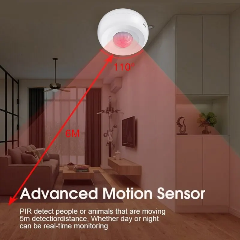 Tuya Zigbee PIR 모션 센서, 움직임 감지기, 스마트 라이프 앱, 무선 홈 자동화 시스템, Alexa Google 호환
