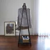 Tower style independent clothes hanger with shelf, 55 "- steel 5