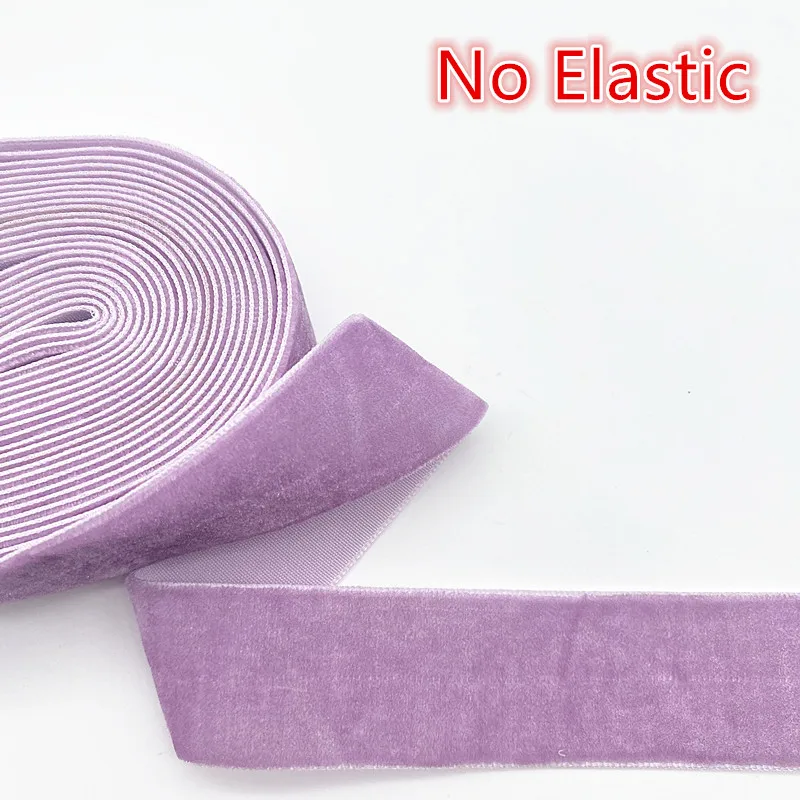 Polyester Velvet Ribbon 5yards 6mm-38mm Single Face Line Bowknot Christmas Party Decorations