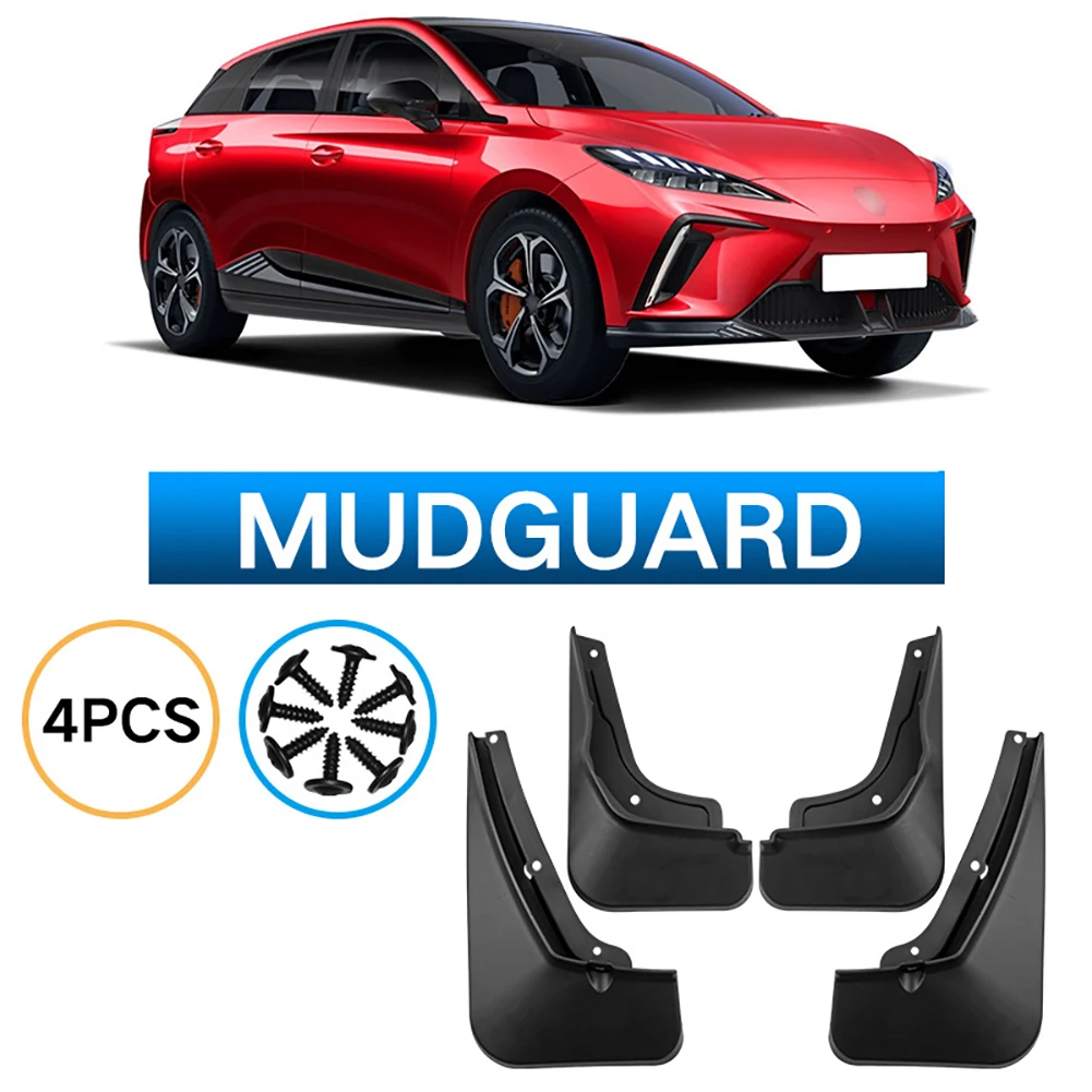 

4Pcs Car Mud Flaps Splash Guards No Drilling Mudguards Mudflaps With Screws Front And Rear Wheel Compatible For MG4 EV 2022-2023