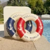 Retro Boat Anchor Women's Swimming Ring, Swimming Pool Floating Row Adult Handrail Lifebuoy, Leisure Beach Swimming Inflatable F 4