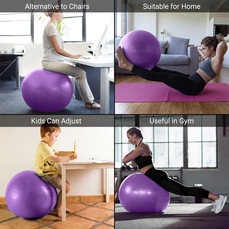 Yoga Balance Ball 65/75/85cm Bodybuilding Gym Equipment Explosion-proof Pilates Ball for Pregnant Women Pilates Accesorios yoga ball gymnastics ball