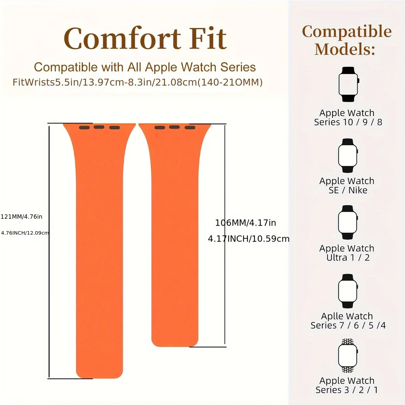 Magnetic Silicone Sport Strap for Apple Watch - 2025 Collection