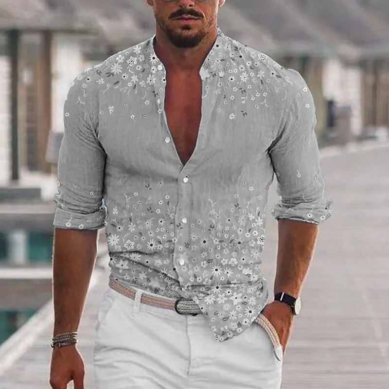 Рисунок 3 - Рубашка мужская с цветочным принтом