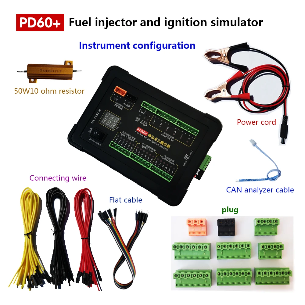 PD60 + Fuel Injection Ignition Simulator ECU Maintenance Platform Testing Equipment For Gasoline And Diesel Vehicle Computer Boaer