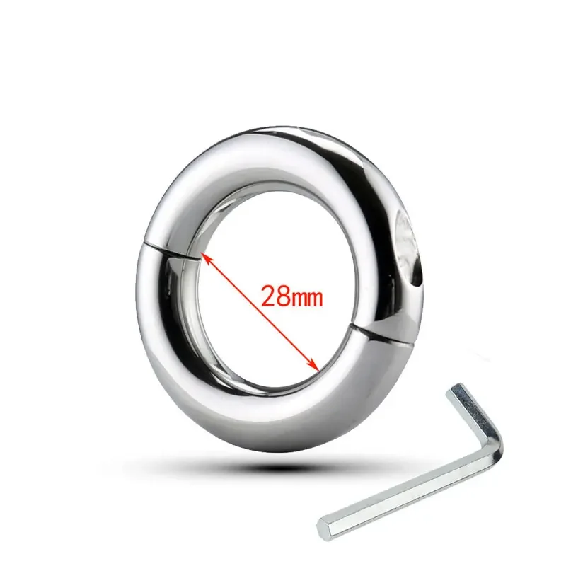 Stainless Steel Penis Ring Ball Stretcher Delay Lasting Metal Cock Ring Erotic Sex Shop Scrotum Restraint Rings Sex Toys for Men