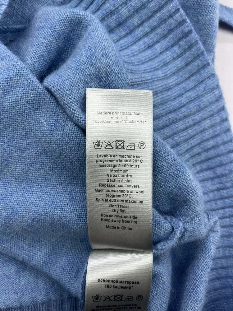 2024 Fall Winter Women Star Embroidery Sweater Zipper 100% Cashmere Long Sleeve Hooded Loose Female Knit Cardigan Coat 4