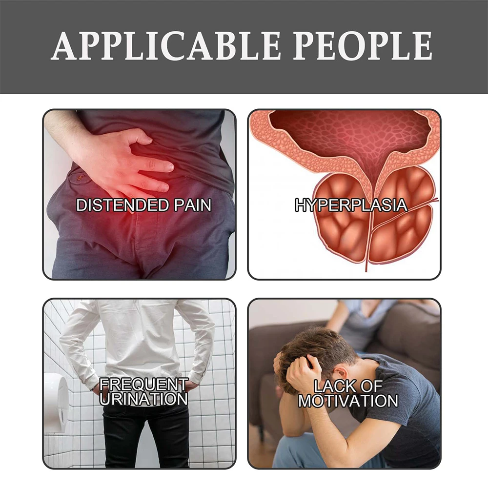 Prostate Patches Relieves Prostate Discomfort Prostatic Navel Plaster Male Kidney Private Hygiene Products 60pcs prostate patches
