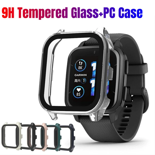 Intended for Garmin Venu 3 Screen Protector with Tempered Glass Film Hard  PC Bumper Full Cover Smartwatch Accessories for Garmin Venu 3 Case