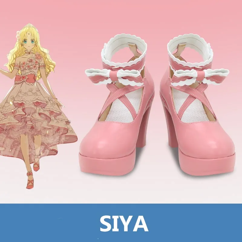 

Who Made Me a Princess Siya Cosplay Handmade Pink Cute Shoes