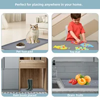 แผ่นอ่างล้างจานซิลิโคนนอร์ดิกป้องกันน้ํามันและป้องกันการรั่ว, ที่เก็บแผ่นตู้, แผ่นระบายน้ํากันน้ํา, แผ่นฉนวนกันความร้อน 4