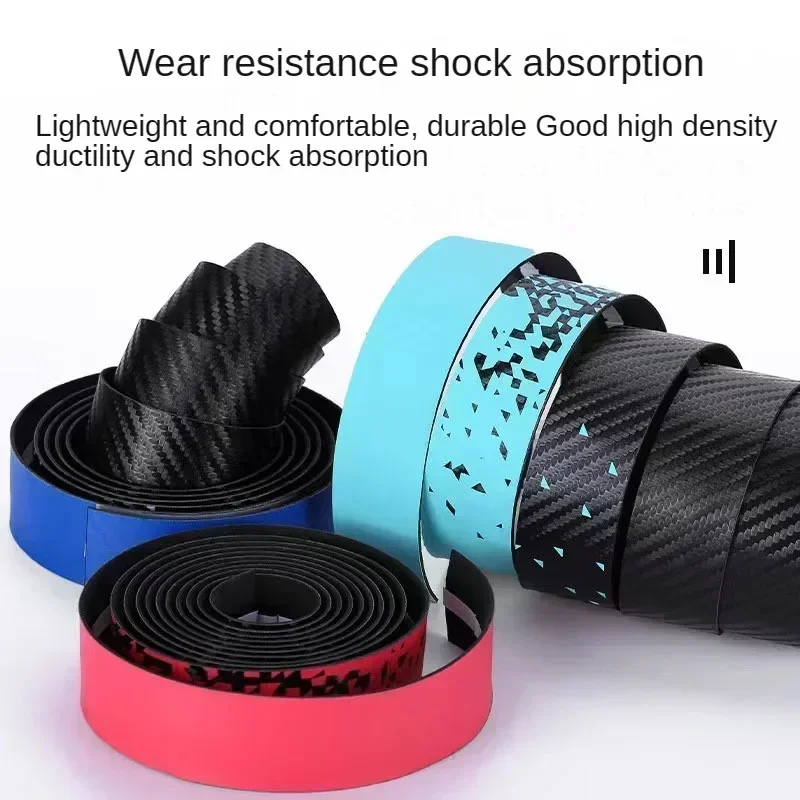 Bicycle Handlebar Tape Anti-Vibration PU EVA Bent Cycling Road Bike Tapes Racing Breathable Non-Slip Handle Bar Belt Wrap
