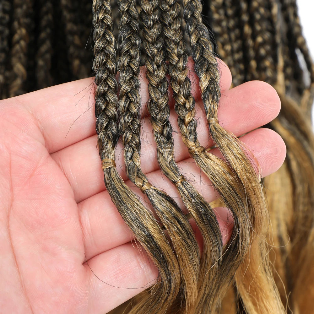 14inch French Curls Box Braids Crochet Hair Box French Curls Braiding Hair with Curly Ends Ombre 1B 30 27 Blonde Braids
