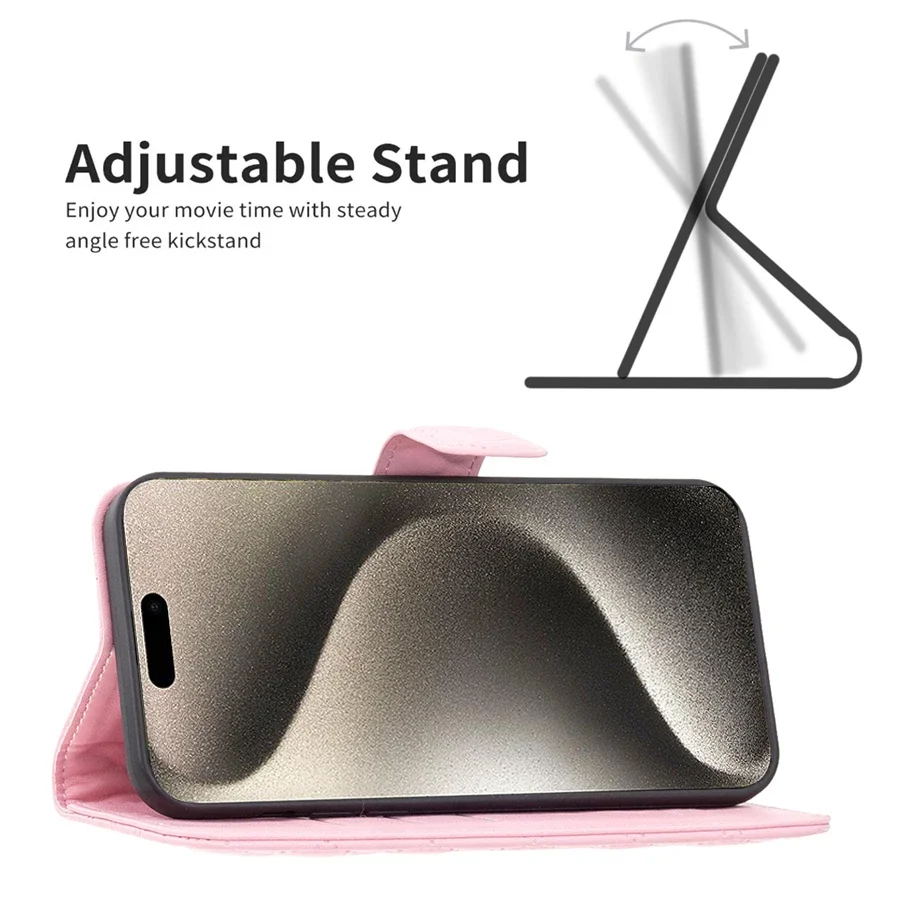 Compact Magnetic Flip Wallet with Card Slot - Leather Case