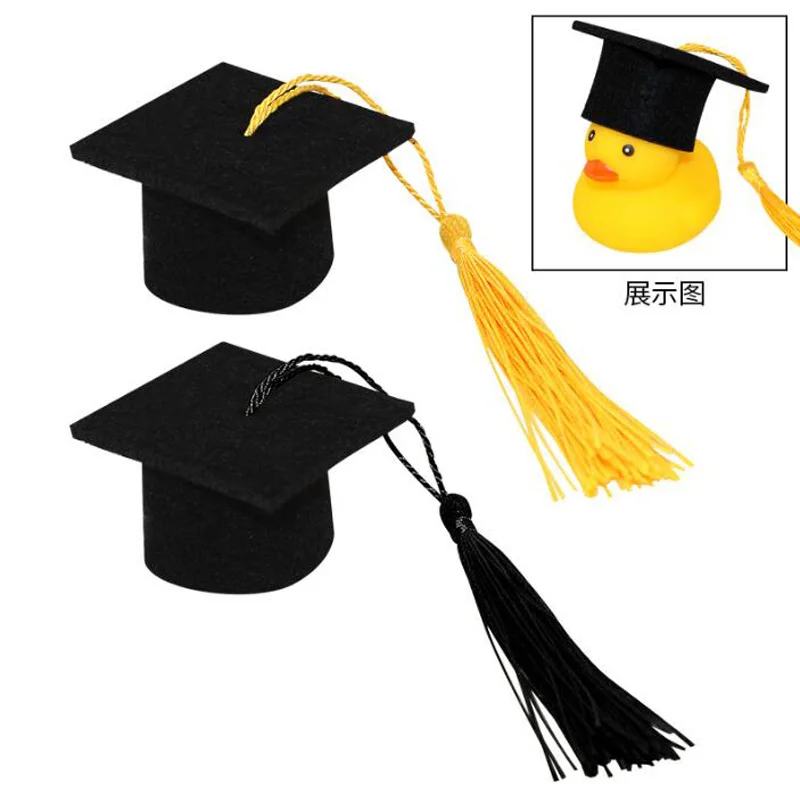 Cute Rubber Duck Accessories Decorations Mini Sunglasses Necklace Scarf Earphone Crown Hat Car Dashboard Decorations Bath Toy 4