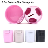 Fashion Eyelash Glue Storage Tank Container Mini Portable Eylashes Extension Glue Sealed Jar 1