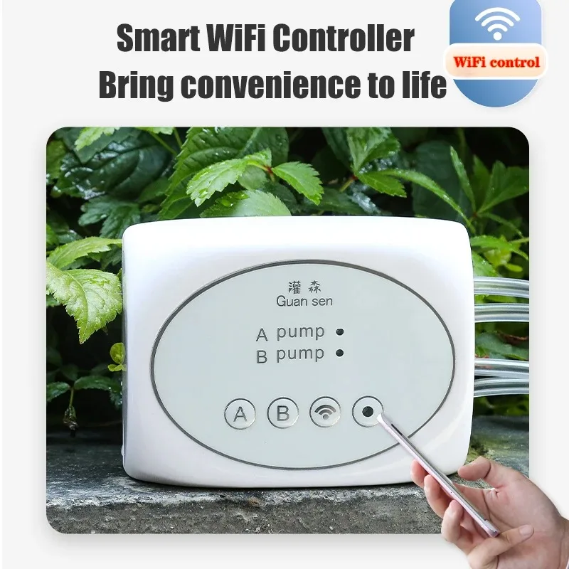 WiFi Automatic Watering System, Adjustable Drip Irrigation Kit, Timed Watering Device for Balcony Garden Potted Plants - 3