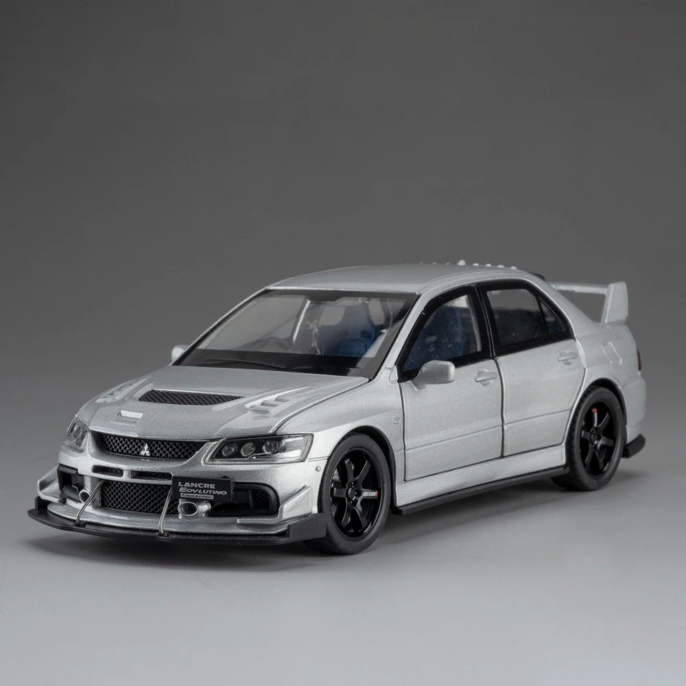 Modèle Réduit Mitsubishi Lancer Evolution - 1:32, Alliage, Avec Effets Sonores Et Lumineux - Neuf