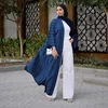 Abaya-Robe de Prière Rouge pour Femme Musulmane, Manches sulf, Kimono Ouvert, Kebaya, Dubaï, Vêtements de Luxe, 2024