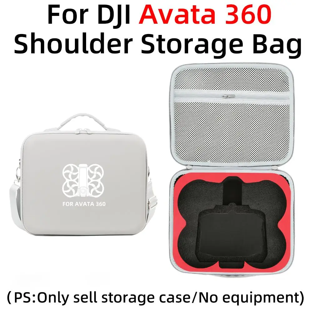 DJI Avata 360용 휴대용 케이스, PU 쉘 + EPE 라이너, DJI RC-N3/RC 2 컨트롤러 및 액세서리용