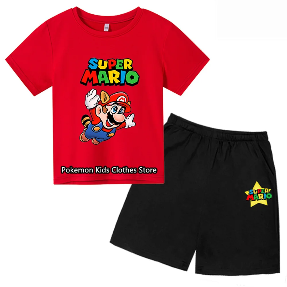 thumbnail image 1 of Nuevo conjunto de dos piezas de camiseta y pantalones cortos de Super Sonic, conjuntos de ropa para niños, niños y niñas, camisetas, camiseta y pantalones de Sonic, 1 of 5