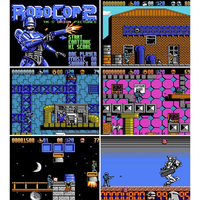 Robocop Nes Game RoboCop-2 Bit Game Cartridge For 60 Pin TV Game