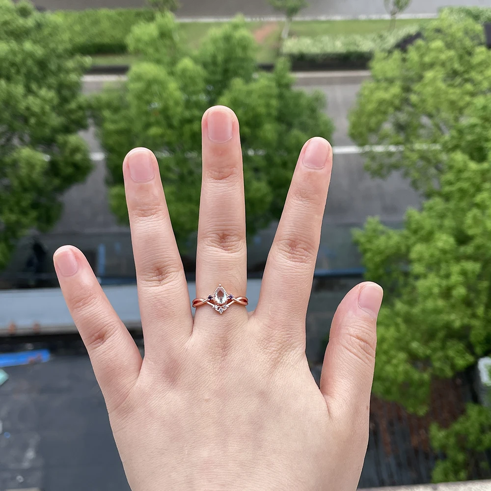 Disney Snow White The Little Mermaid Rings Princess Series Crystal