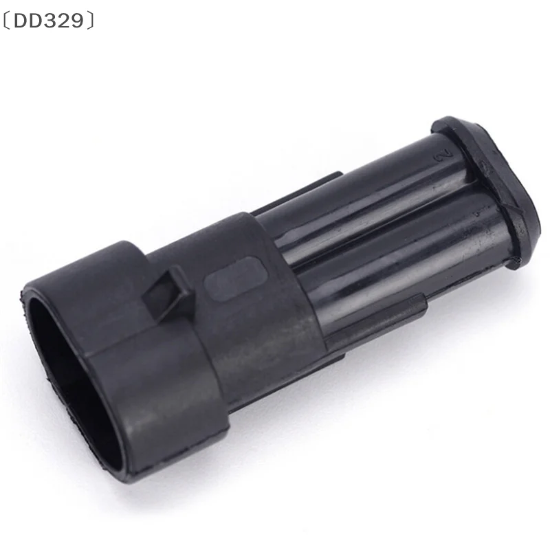 〔DD329〕5pcs 2Pin Car Waterproof Electrical Connector Plug With Wire AWG Marine Flame Retardant  Automotive Electrical Connector