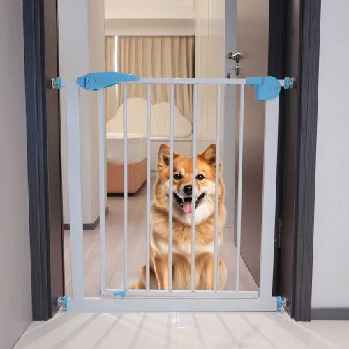 Clôture pour animaux de compagnie de porte de chien autoportante intérieure pour les portes de maison, les couloirs ou les escaliers