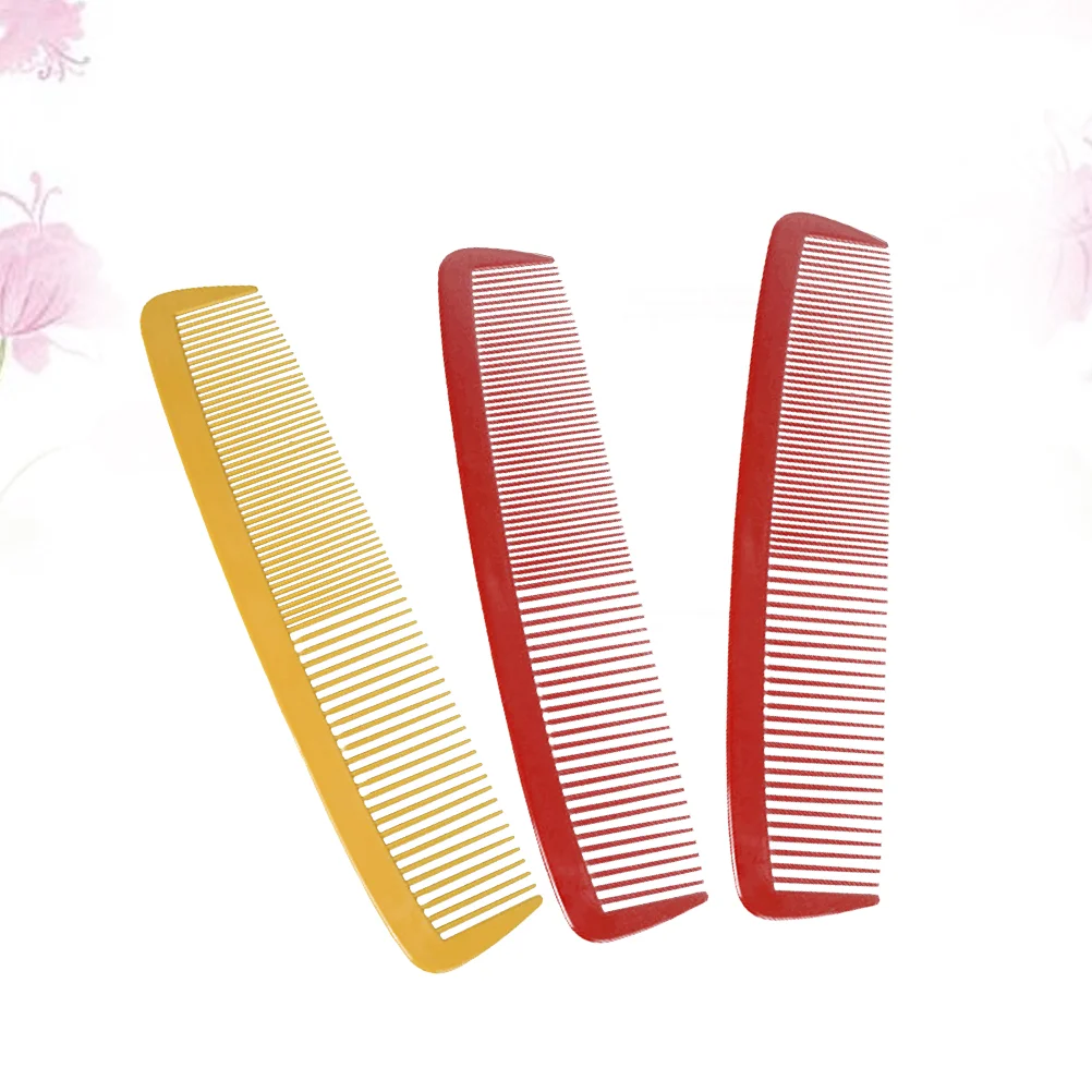 

3 Pcs Halloween Funny Giant Man Big Comb Handmade Natural Comb Wide Tooth Comb for Halloween Party Carnival Party