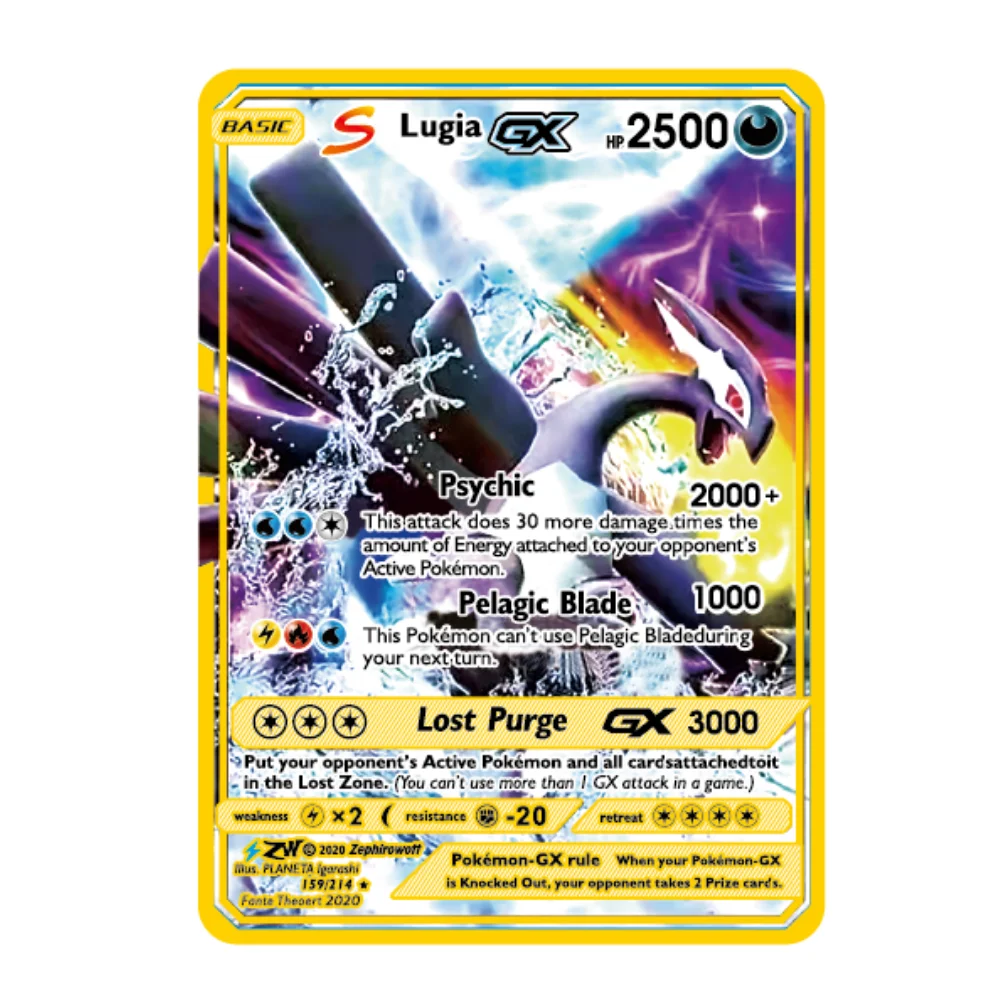 Shadow Dracaufeu Carte Pokémon Metal Black GX Carte (HP 300) Tag