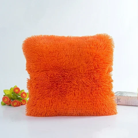 

Plush Soft Faux Fur Throw Pillow Cushion Cover for Home Sofa Car Chair Hotel Decor