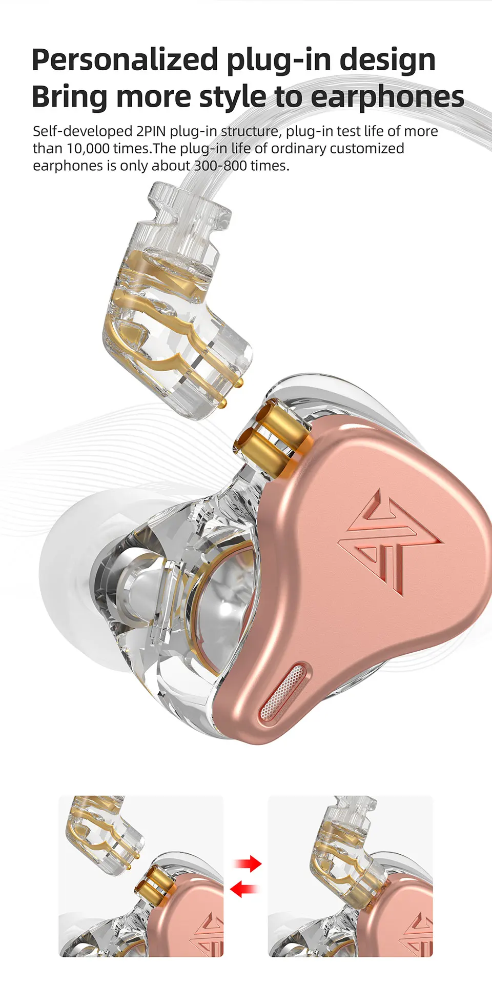 KZ x HBB DQ6S Six Drivers Metal Wired Earphone description image 3