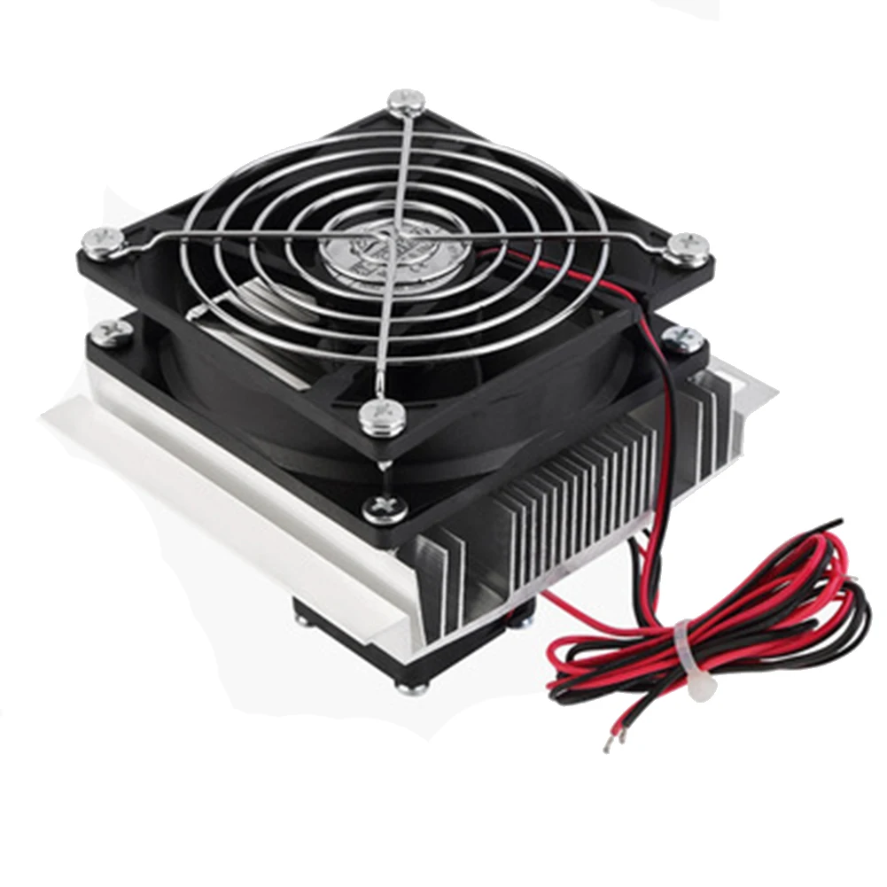 

Thermoelectric Peltier Cooler Refrigeration DC 12V Semiconductor Air Conditioner Cooling System DIY Kit