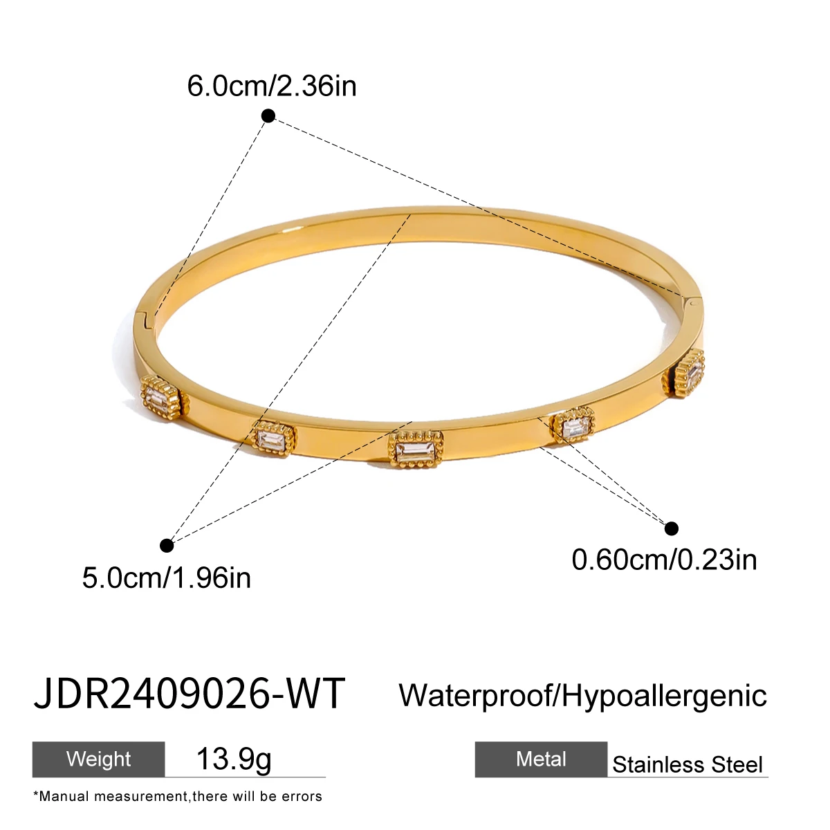 Uworld Caitlyn الحد الأدنى الزركون سوار نجمة مشبك...