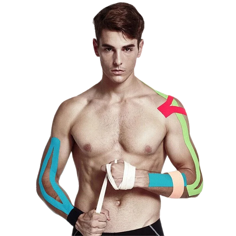 5 Size Kinesiology Tape Muscle Bandage Sports Cotton Elastic Adhesive