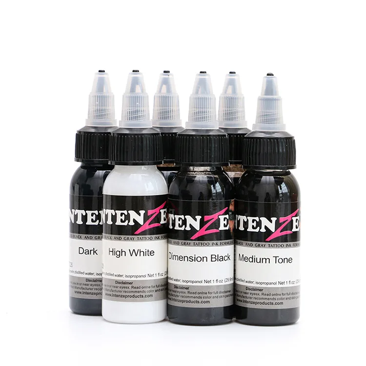 6 Colors Kit Tattoo Artist Ink Set Tattoo & Body Art Permanent Makeup Microblading Pigment tools1 Oz(30ML)