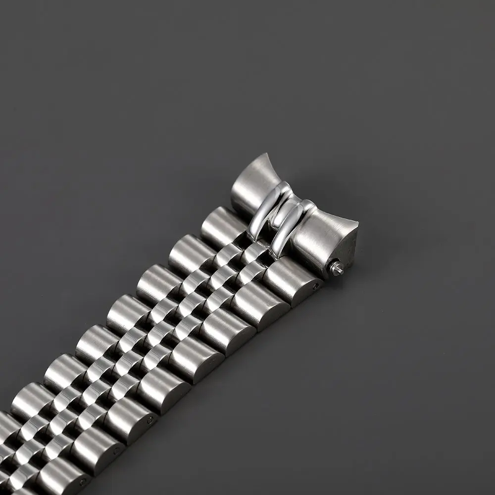 Jubileu Curvo End Ver Strap Solid Band Bracelet Fit para Skx007 Skx009 22 mm 316l Aço Inoxidável - Image 5