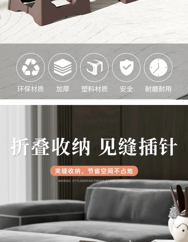 Description Picture 3 of itemPlastic Foldable Bathroom Chair Shower Small Foot Minder Stool Space Saving Tourist Outdoor Silla Plegable Trendy Furniture