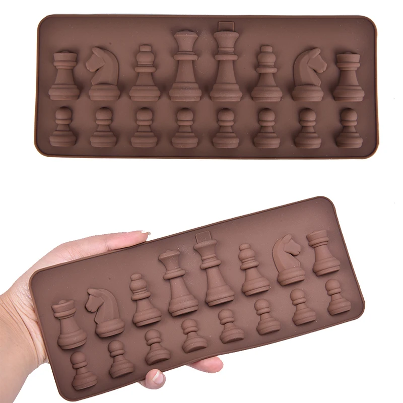 International Chess Shape Silicone Mold DIY Clay Epoxy Resin Mold Pendant Molds Entertainment for Chess Silicone Molds