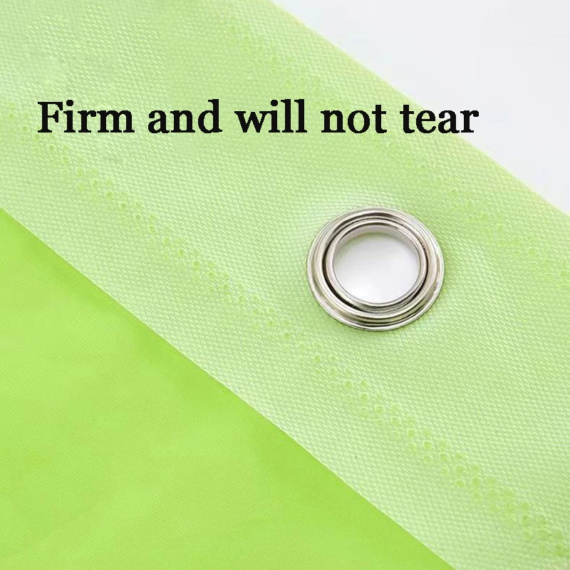71 x 71 inches PEVA Shower Curtains with rustproof metal grommets and plastic hooks odorless