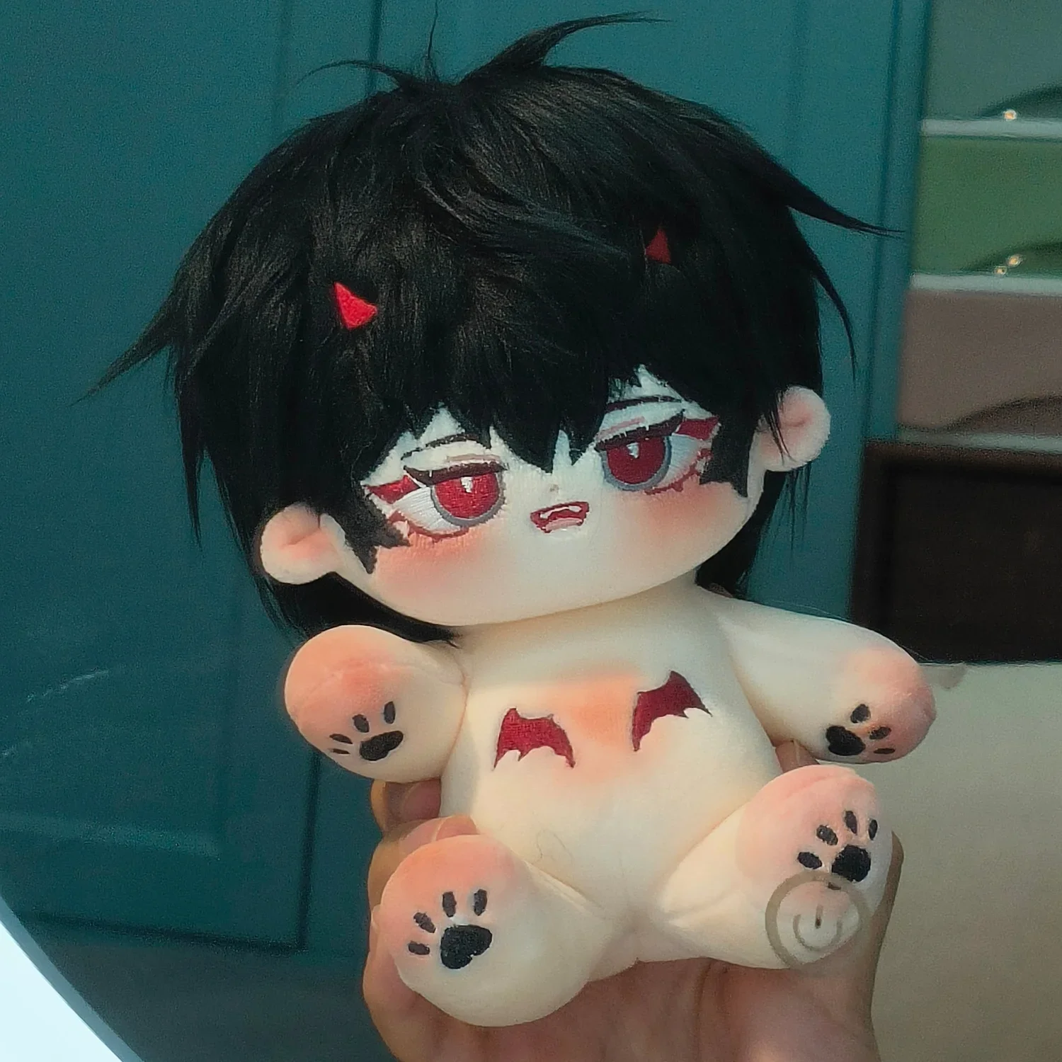 

New Limited Stock 20cm No Attribute Ice Cream Lamb Kawaii Cotton Doll with Animal Ears Naked Doll Collection Gift