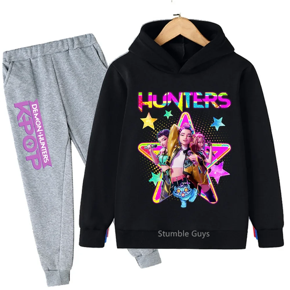 thumbnail image 2 of Kids Anime Design Demon Hunters Cartoon Hooded 13 Colors 2 of 10