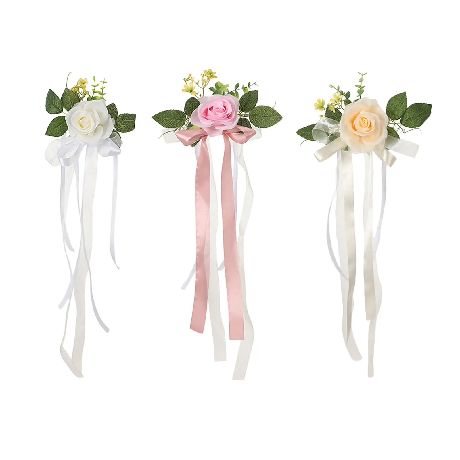 PEW Flowers for Chair Artificial Flowers Wedding Ceremony Aisle Decorations for Ceremony Party Wedding Engagement Birthday