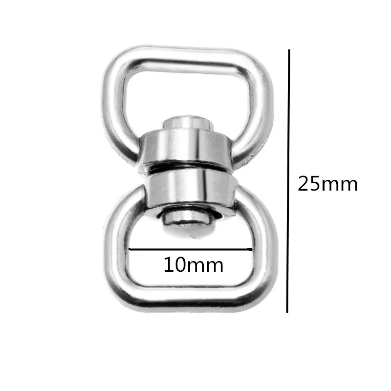 10/20 teile/paket Silber Metall Swivel Haken Verschluss Schlüssel Ketten Schlüsselanhänger Anschlüsse Für Lanyards Paracord Handtasche Tasche Teile – Detail 8