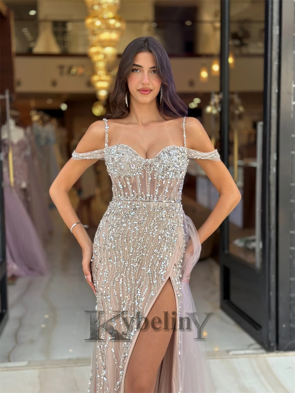 knee length dresses for ladies Mermaid Tie Back Light Blue Long Prom Dress Sky Blue / 14