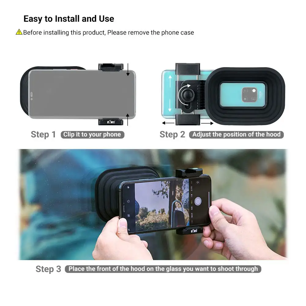 Universal Anti-reflexo Câmera Lens Hood Silicone Lens Hood para Fotos Através do Vidro Iphone 15 14 Samsung Telefone Android - Image 6